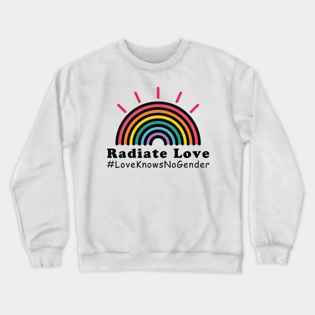 Love Knows No Gender Crewneck Sweatshirt by POD Anytime